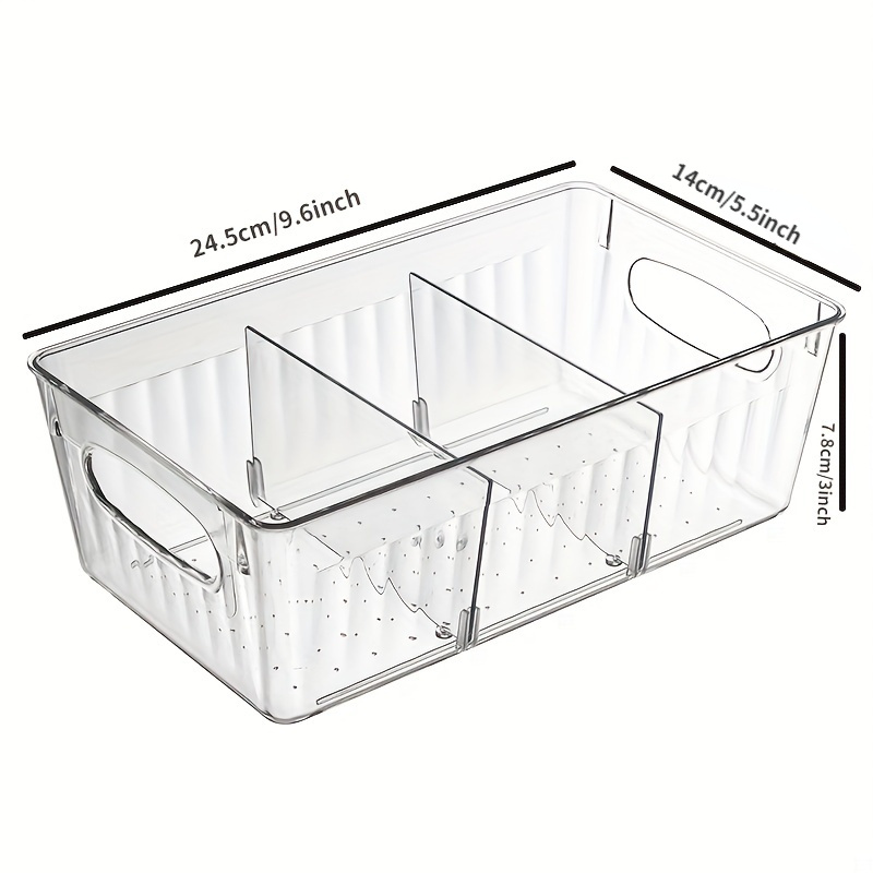 bHome & Co Clear Plastic Storage Bins - Pantry Organization and Storage  Containers Small Stackable Clear Storage Bins Containers for Organizing 