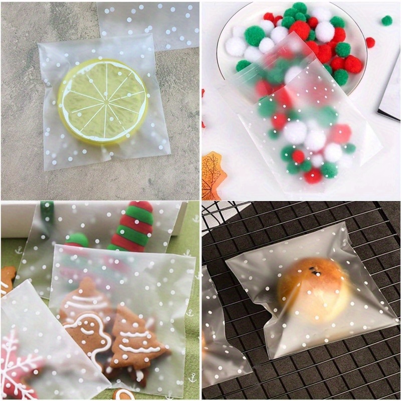 Frosted Dot Self Sealing Biscuit Bag Dim Sum Self adhesive - Temu ...