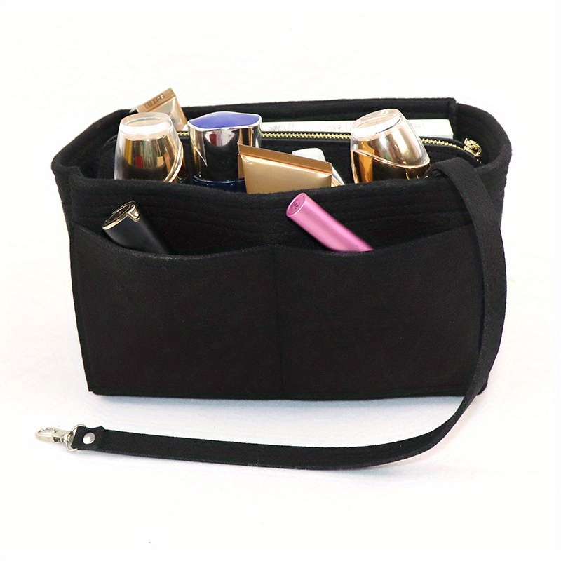 Felt Insert Bag Portable Storage Pouch With Pockets