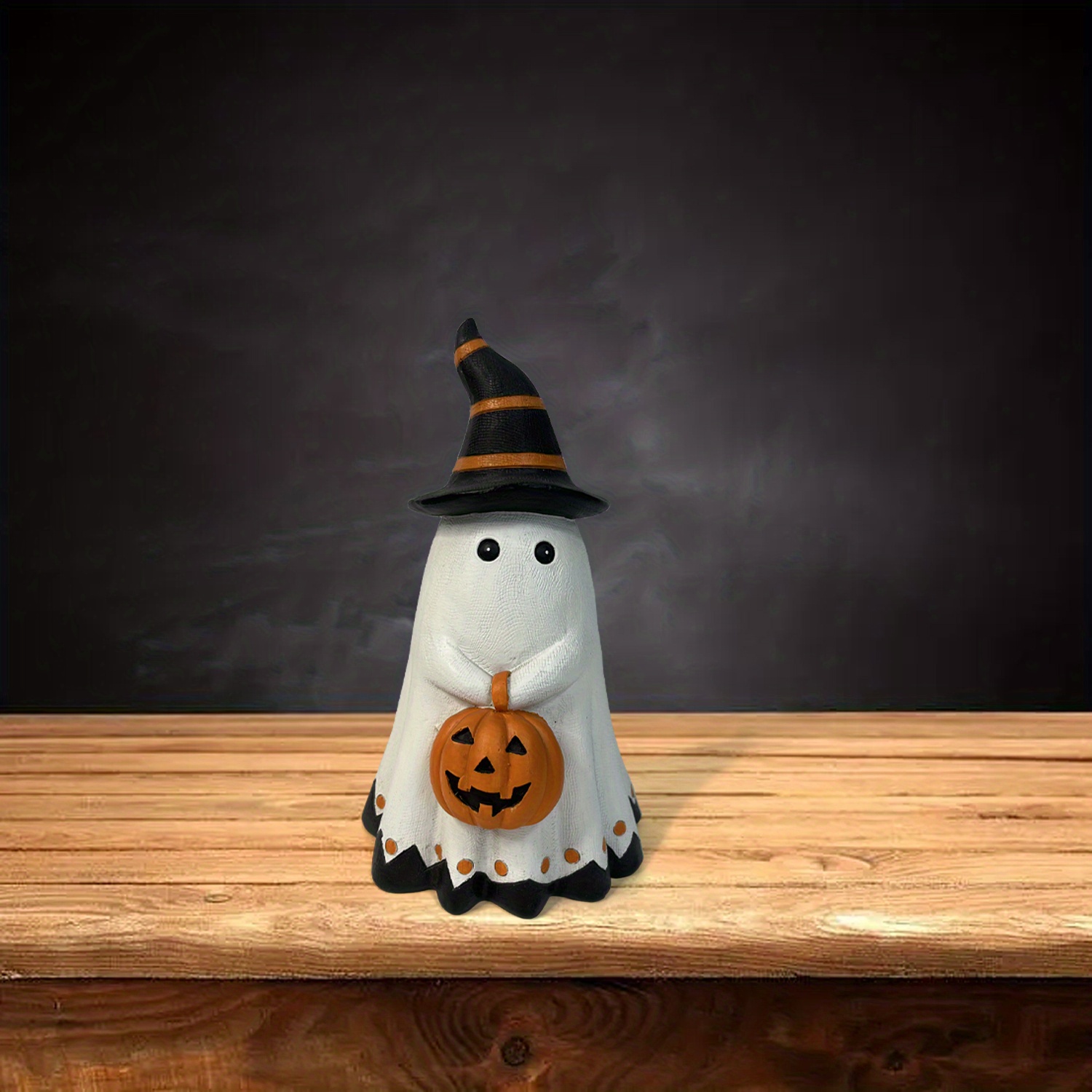 Vintage Ghost Carrying Pumpkin discount Decor Statue