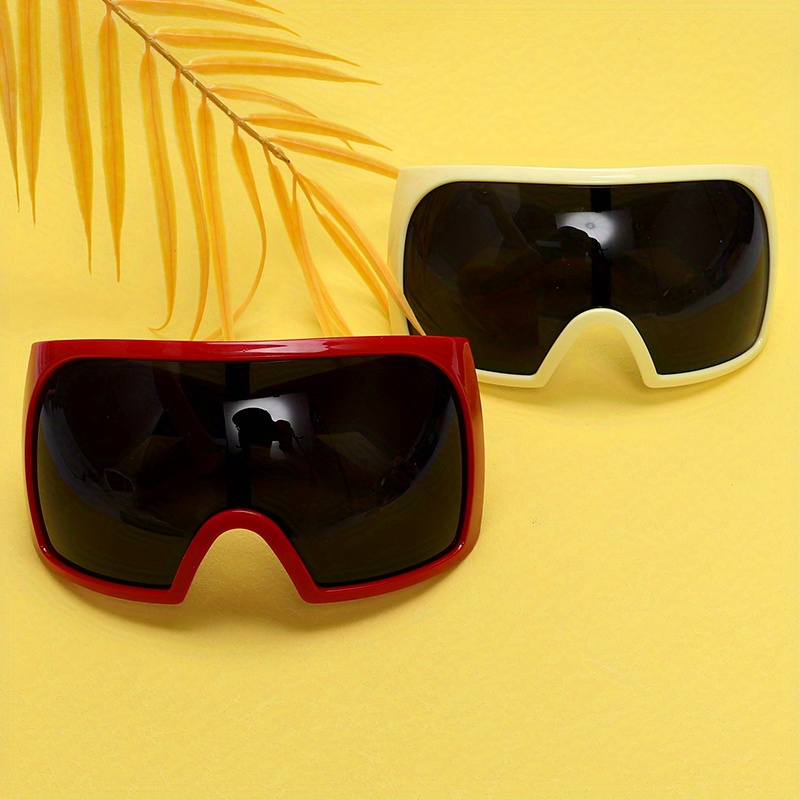 oversized   for women men wrap around shield sun shades for driving beach party details 6