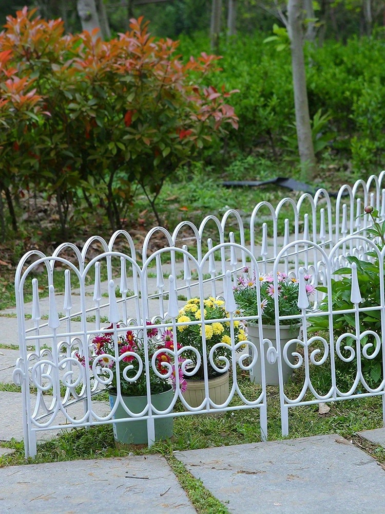 Garden Wire Fence Decorative Border Outdoor Lawn Edging Barrier Galvanized  Barbed Iron - AliExpress