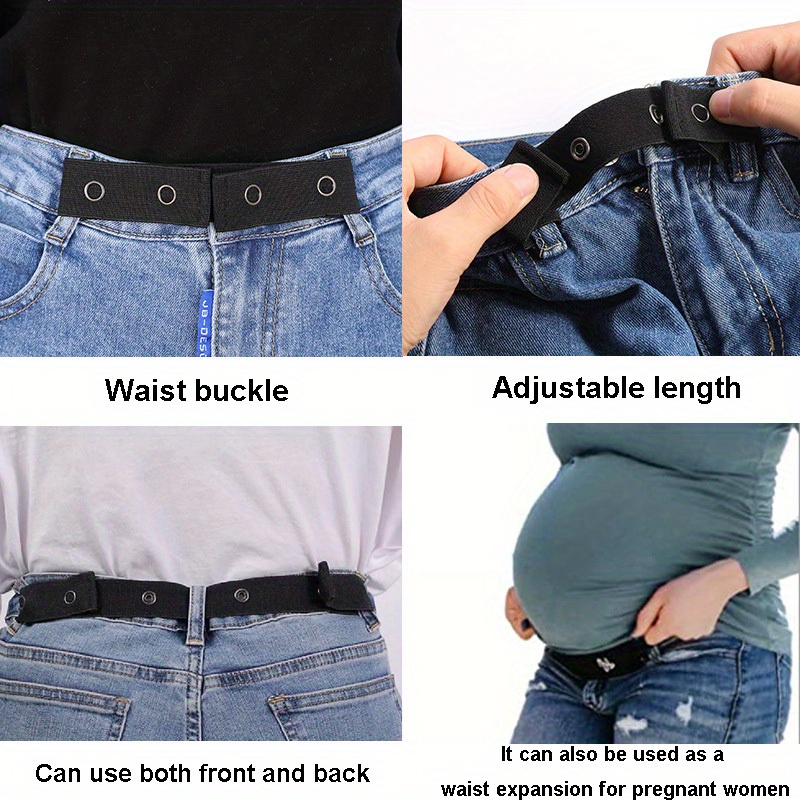 Waist Extension Simple Elastic Belt Trouser Waist Extension Buckle