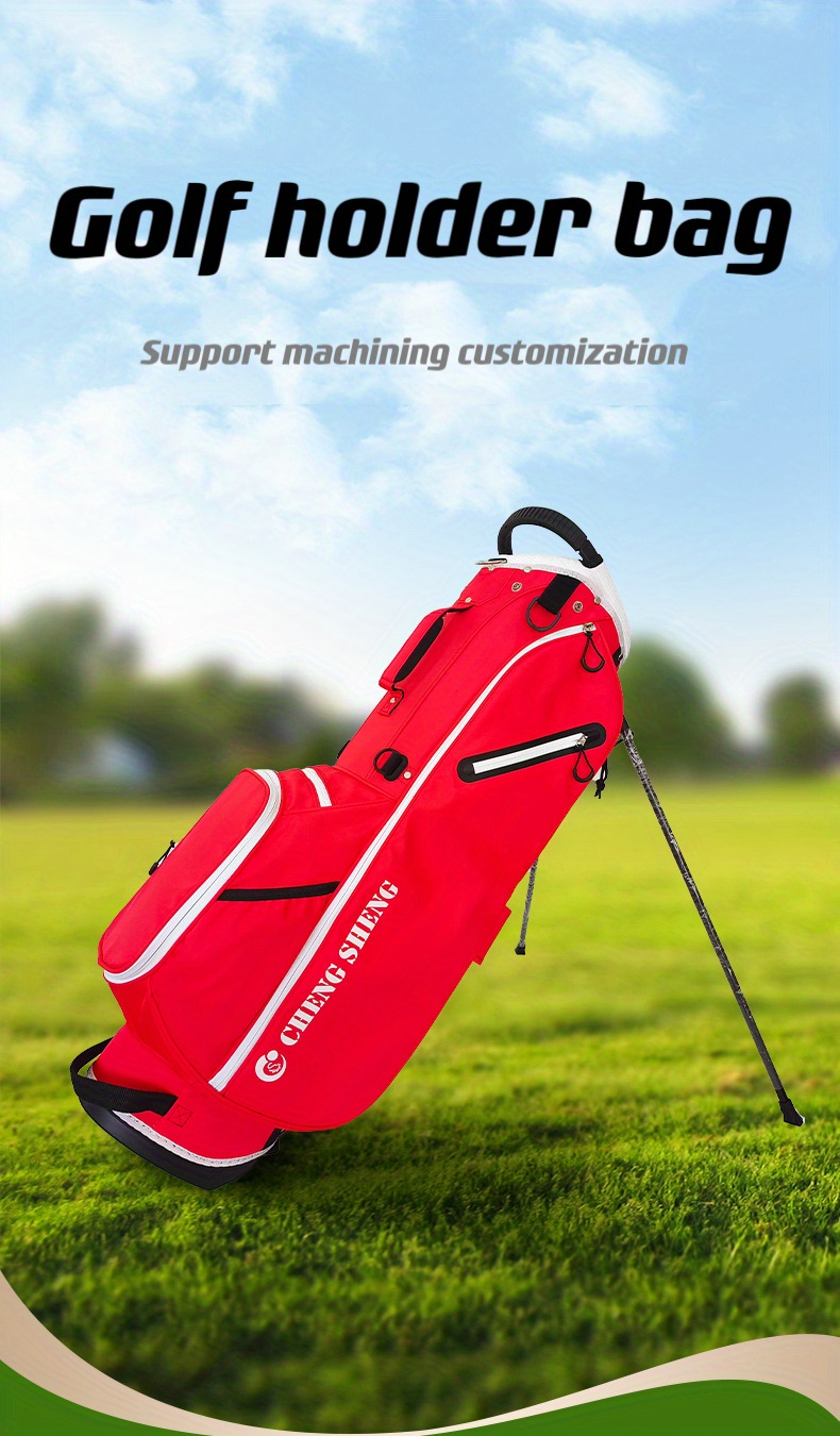fashionable golf stand bag multi functional golf club bag with 4 grid details 1