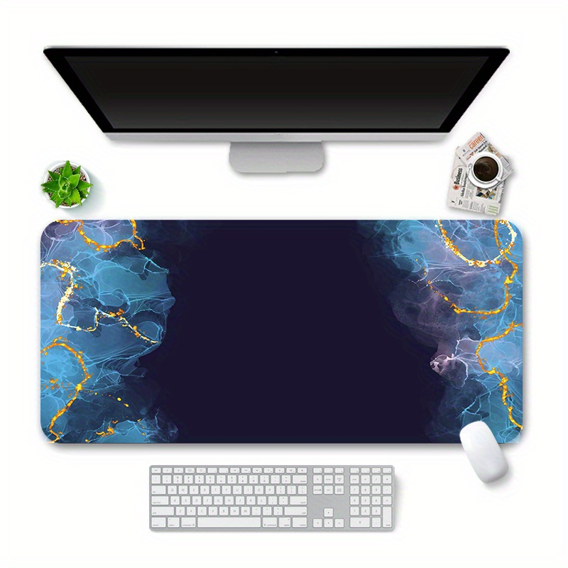 Double Sided Faux Leather Mouse Pad Waterproof Non slip Leather Pad