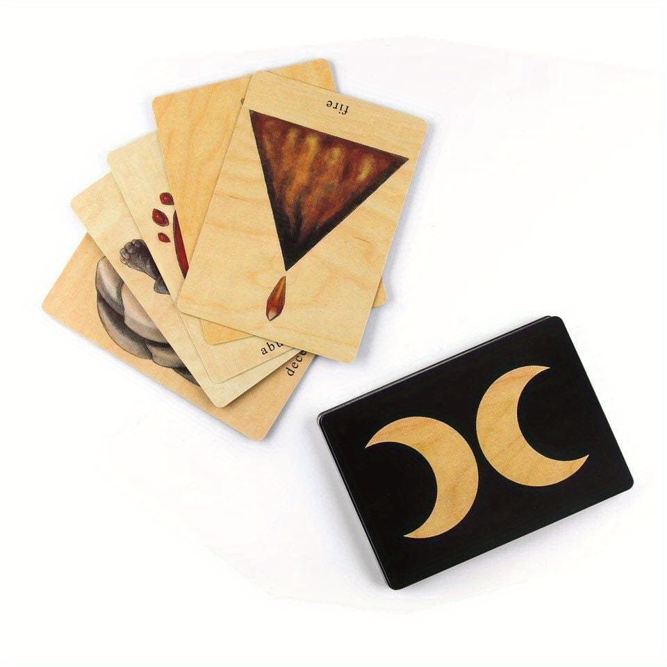 The Earthbound Oracle Deck, Full Deck Divination Completed Wooden Tarot
