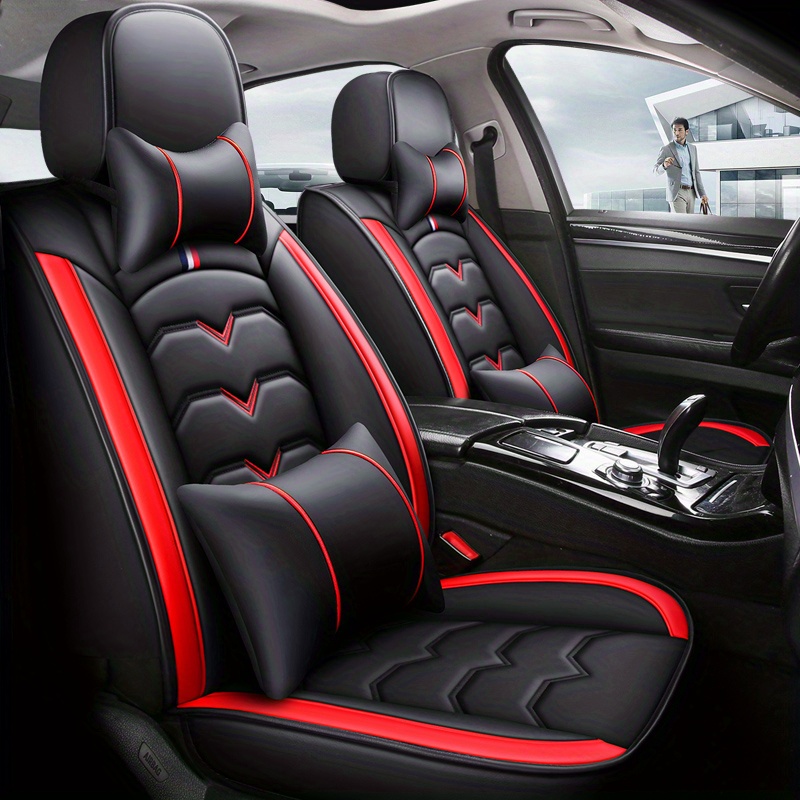 SEAMETAL All-inclusive-Auto Sitz Deckt Luxus Leder Auto Sitz Abdeckung  Kissen Auto Stuhl Protector Universal Fit Auto Lkw SUV - AliExpress
