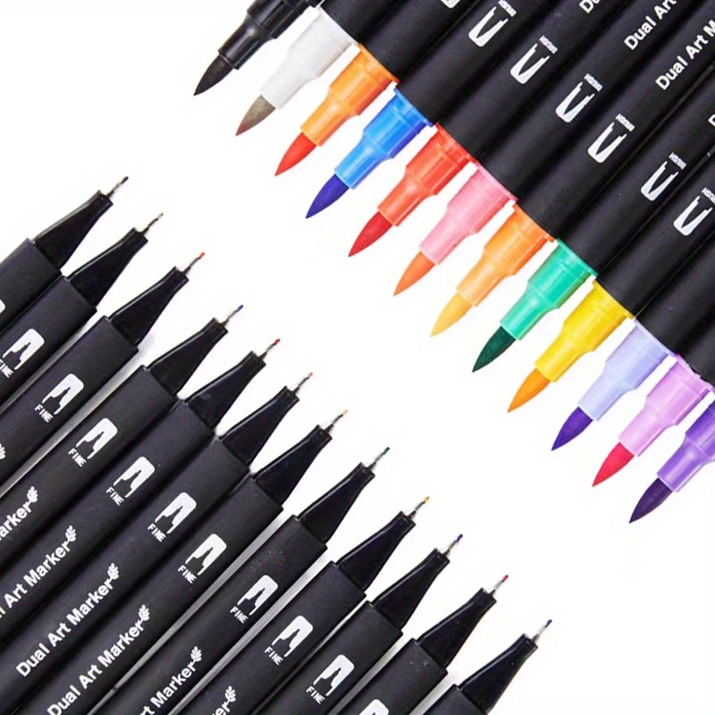 Dual Tip Watercolor Marker Set - Set Of 36 Markers