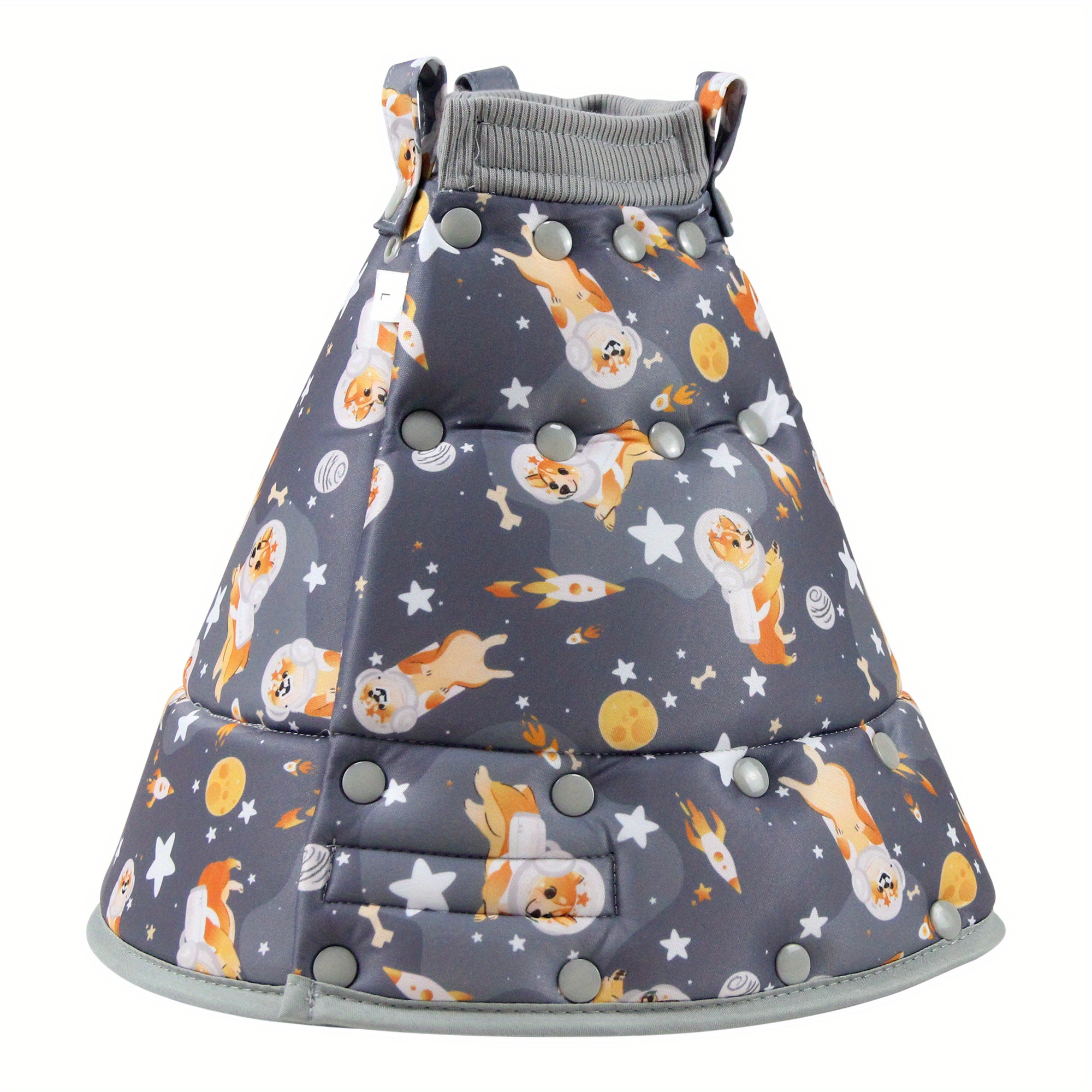 Adjustable Space Dog Graphic Cat Cone Collar