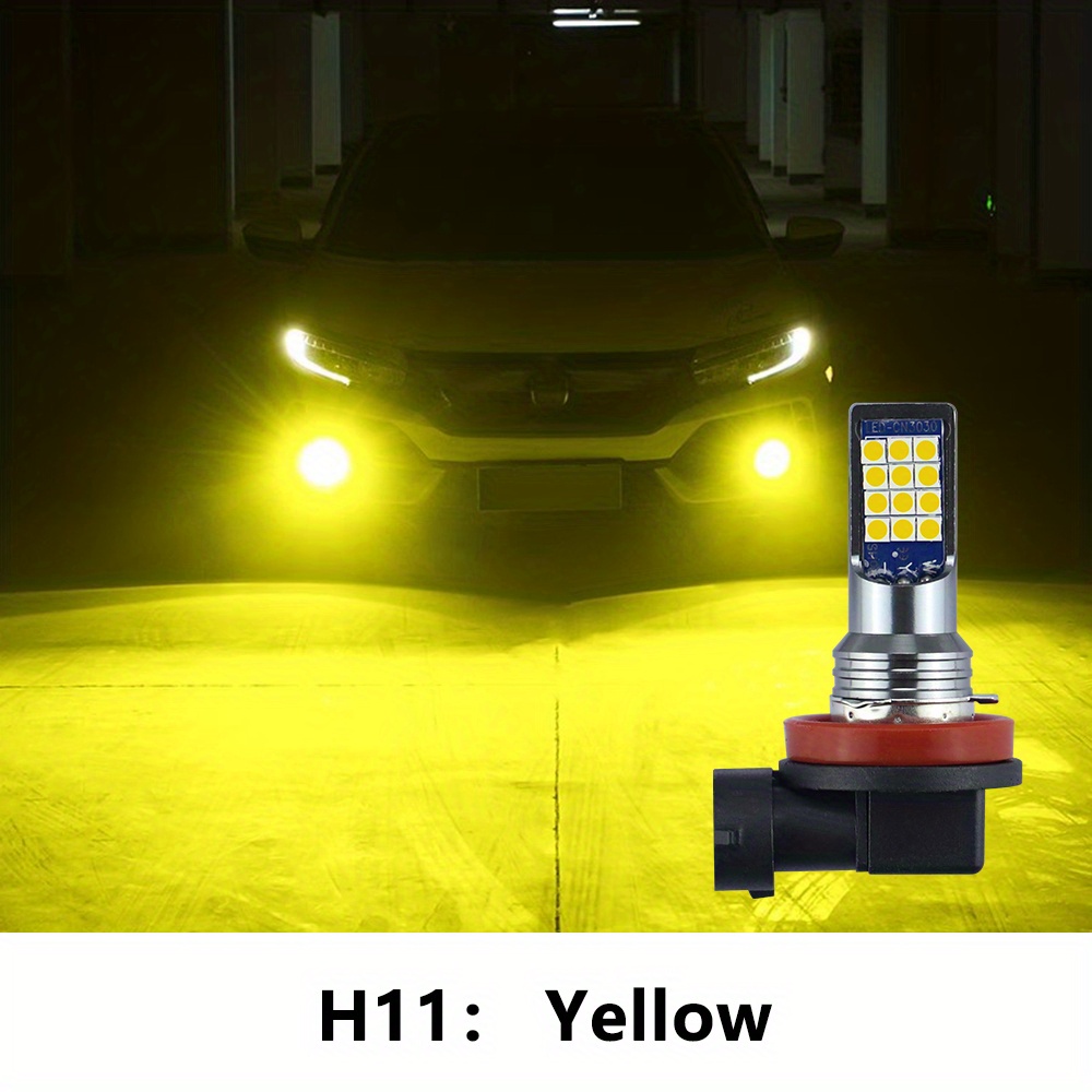 Led Car Fog Lights Chips H8 H11 9005 9006 Hb3 Hb4 H3 3030 - Temu