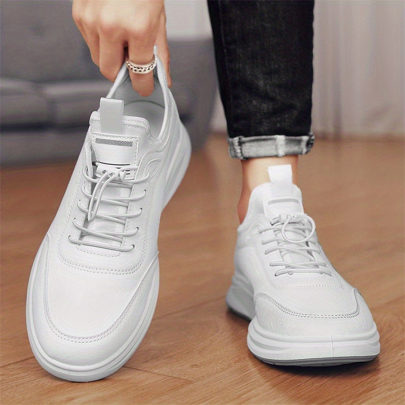 Men's No Tie Sneakers Easily Wiped Clean Casual Walking Shoes Comfortable And Breathable