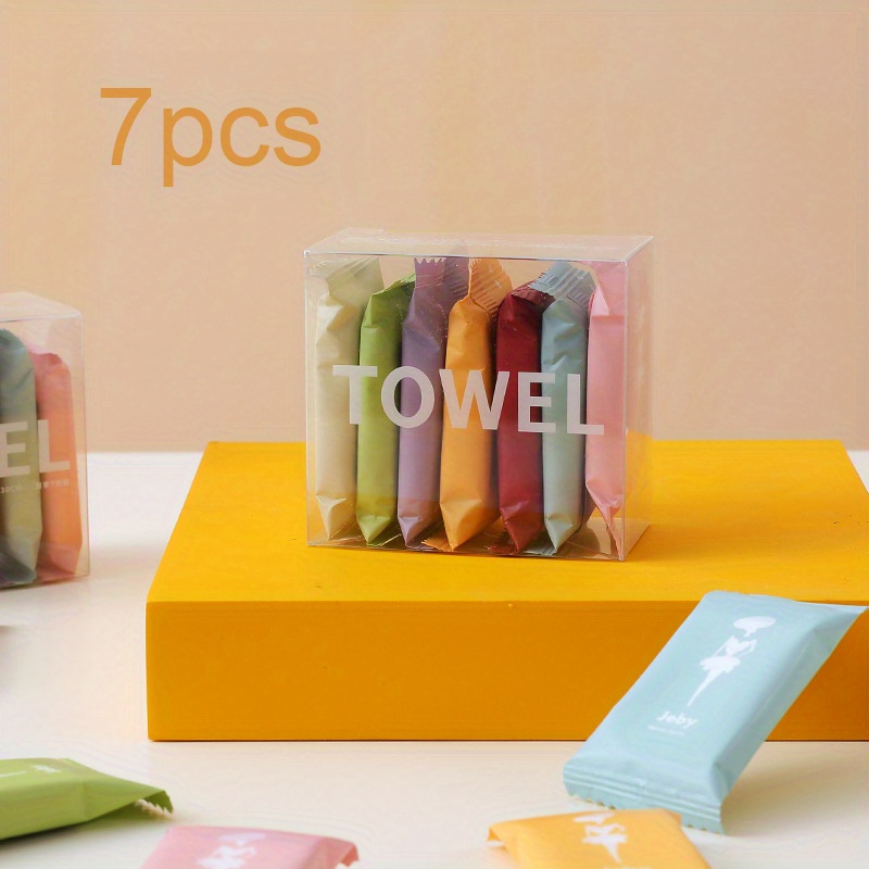 1500 piezas de mini toallas comprimidas a granel pañuelos portátiles  toallas de algodón desechables máscara facial papel higiénico para viajes