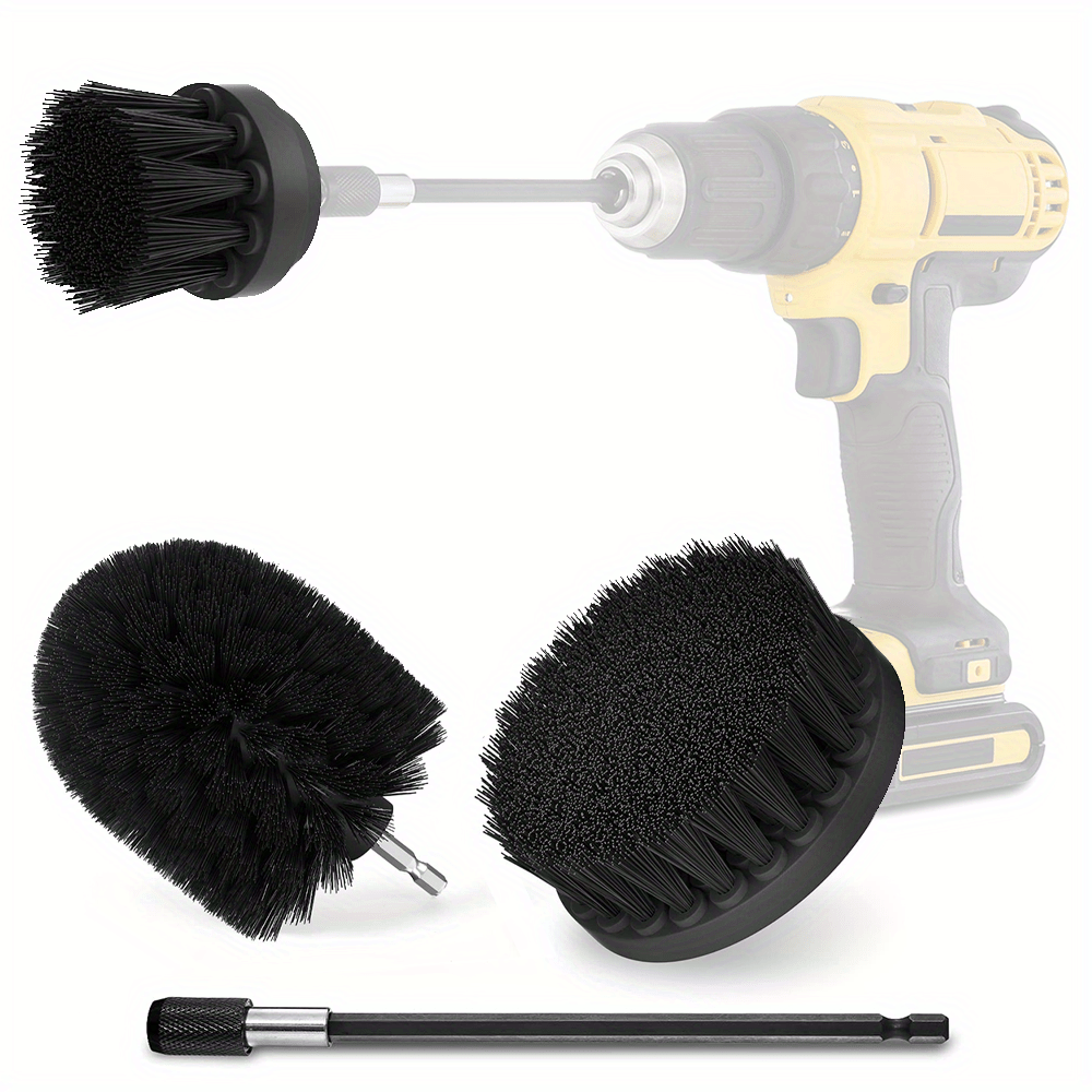 3pc Carpet Mat 5 Round Brush W/power Drill Attachment Car Care & Detailing  Tool 