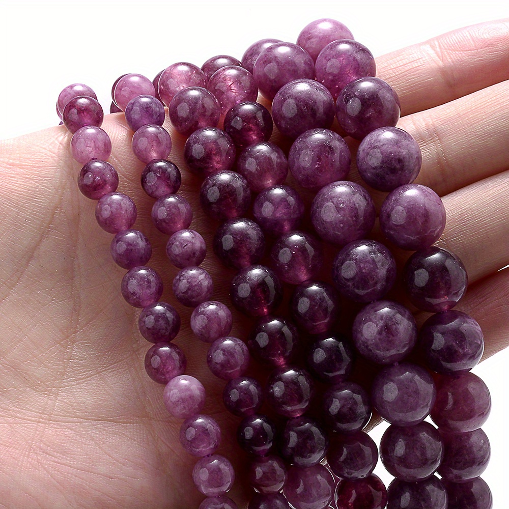 Natural Purple Sugilite Stone Beads Loose Spacer Beads For Jewelry Making  DIY Bracelet Necklace Accessories Supplies 6/8/10MM