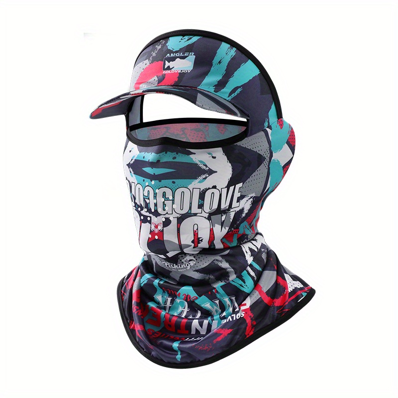 Summer Camouflage Sunscreen Face Mask Soft Cap Breathable