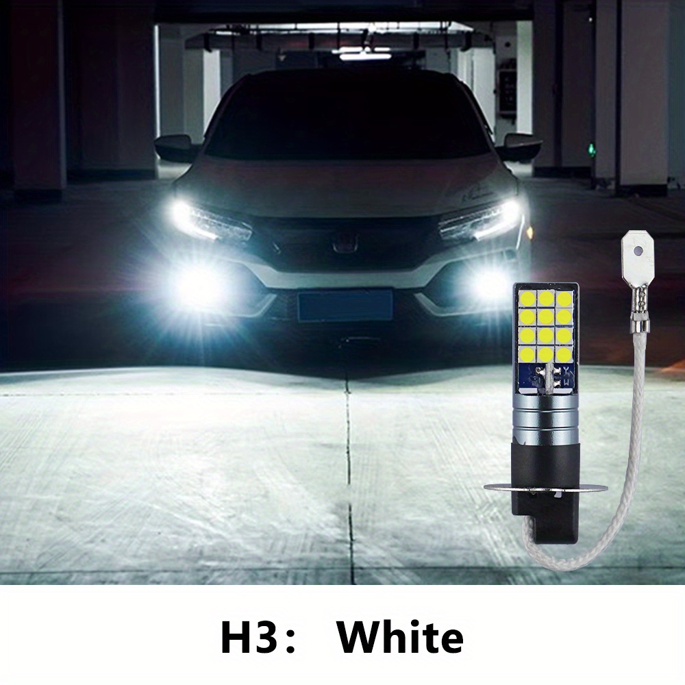Luz de freno H11 H11LL H16LL Bombilla LED antiniebla H8 HB4 HB3 20000Lm 12V  H10 9005 9006 coche H9 9012 COB Chip Auto blanco DRL lámpara de