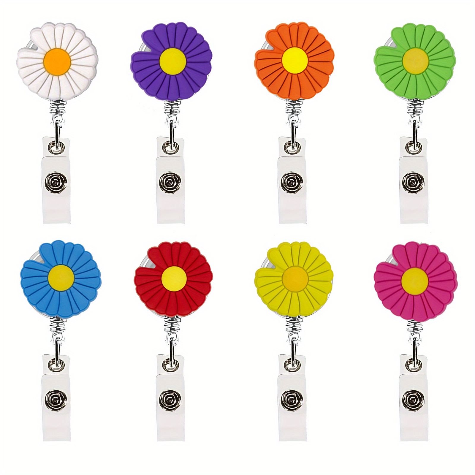6 Pcs Basketball Theme Badge Reels Retractable ID for Office Badge Holder  with Clip Retractable Badge Clip Badge Reel Nurses Teachers Students Office
