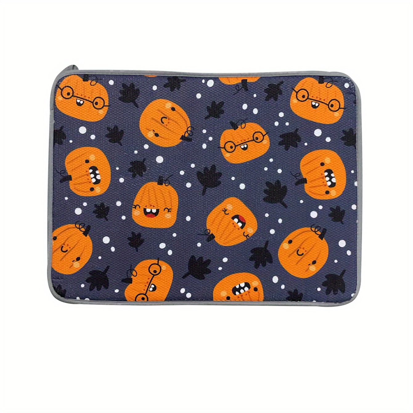 Polyester Drain Mat Happy Halloween Dish Drying Mat - Temu