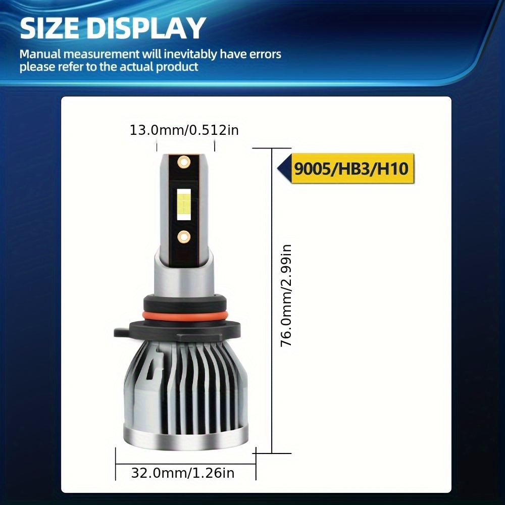 4 Pièces 12V LED Pour HIGHLANDER (2000-2007) Ampoules De Phares LED, 9005  Feux De Route + 9006 Feux De Croisement, 500% Plus Lumineux Haute Puissance  110W Ampoules LED 6000K Blanc - Temu Belgium