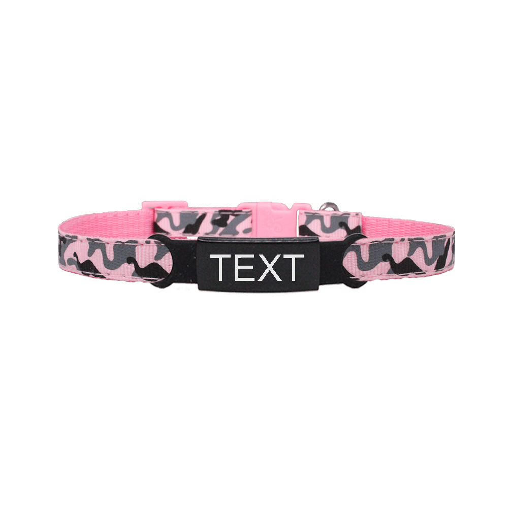 Camo dog on sale collar with nameplate