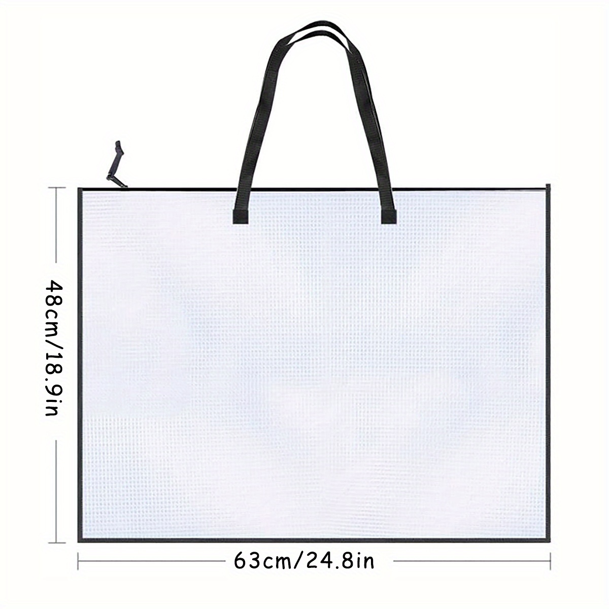 Portable Art Portfolio Bag, Posters Storage Bag With Zipper