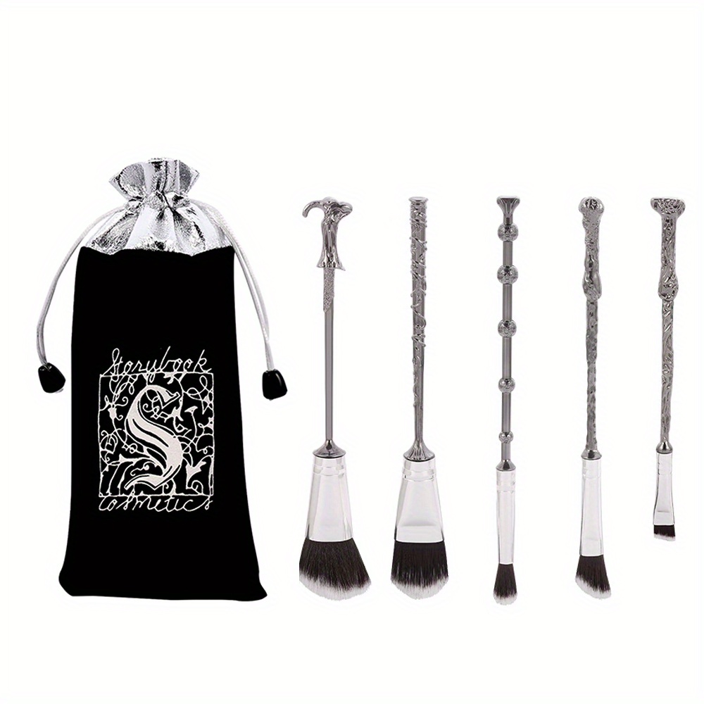 10pcs Silver Magic Eyeshadow Makeup Tools Set Gift For Girls