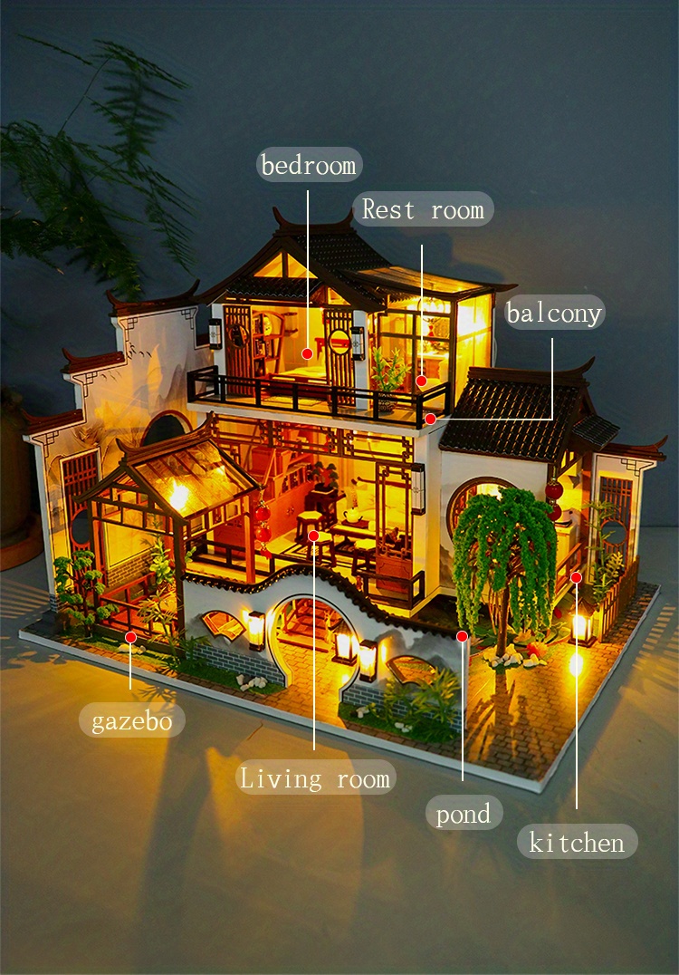 DIY Miniature House Kit: Balcony