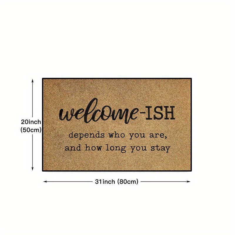 Welcome Entrance Doormat, Low Pile Indoor Outdoor Entrance Mat For High  Traffic Area, Non-slip Bathroom Mat Carpet, For Autumn Thanksgiving  Halloween Harvest Festival, Home Decor, Room Decor - Temu