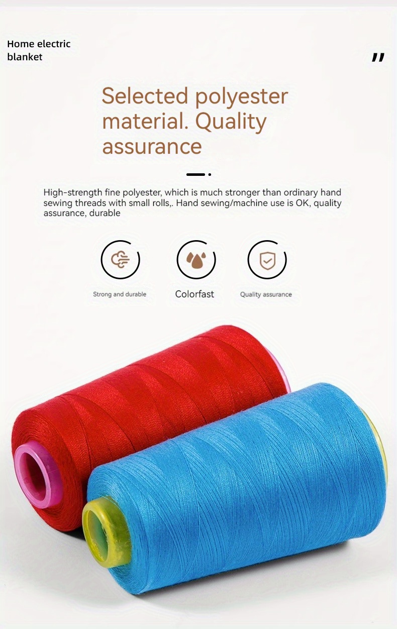 1pc large roll pagoda sewing machine thread 3000 yards for home hand sewing polyester black thread household color sewing thread sewing machine thread details 3