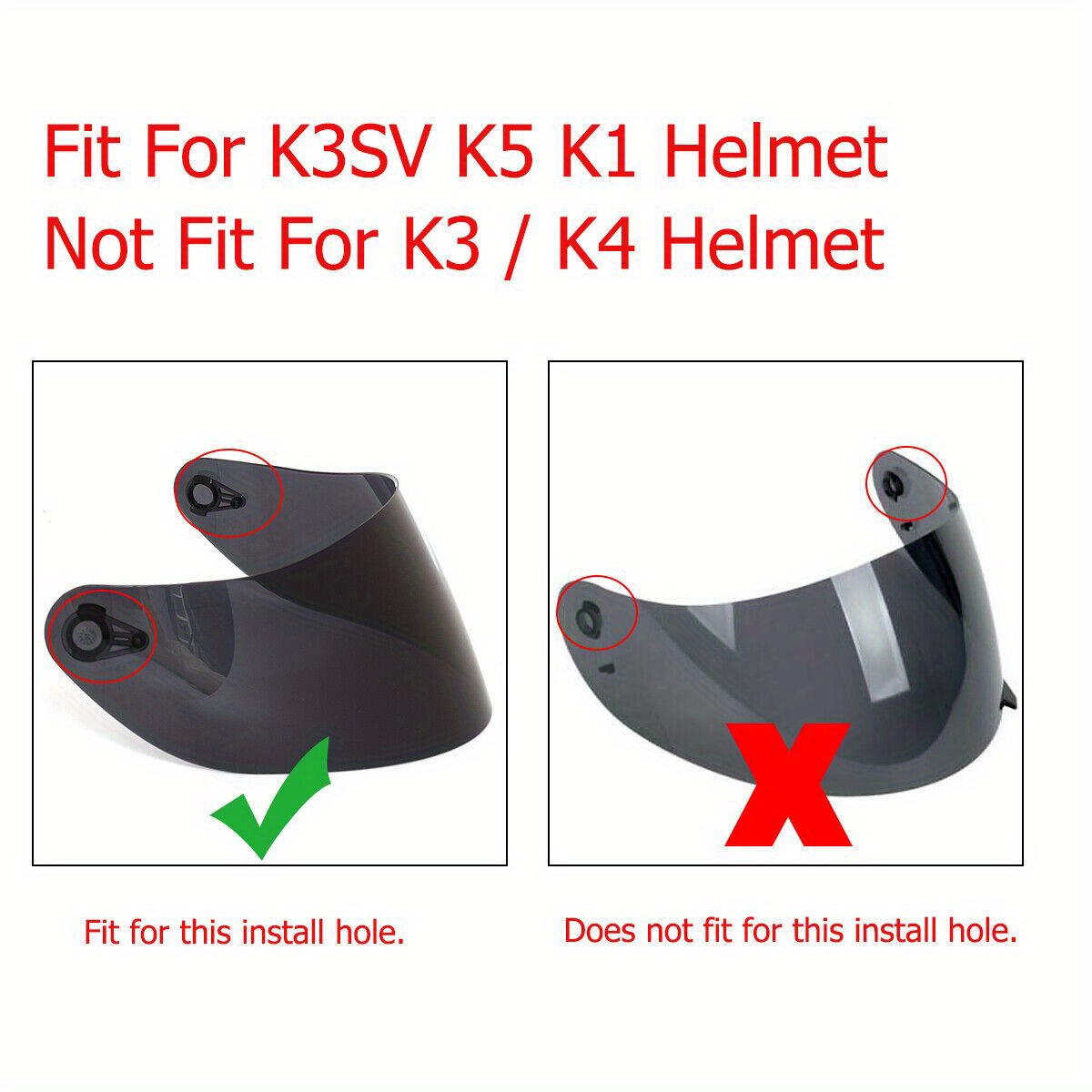 K1 K3sv K5 K5-s Visera Casco Protector Viento Motocicleta Lente Casco  Ajuste Cara Completa. Alta Definición Antivaho Antiarena, 7 Colores Elegir, Alta Calidad Asequible