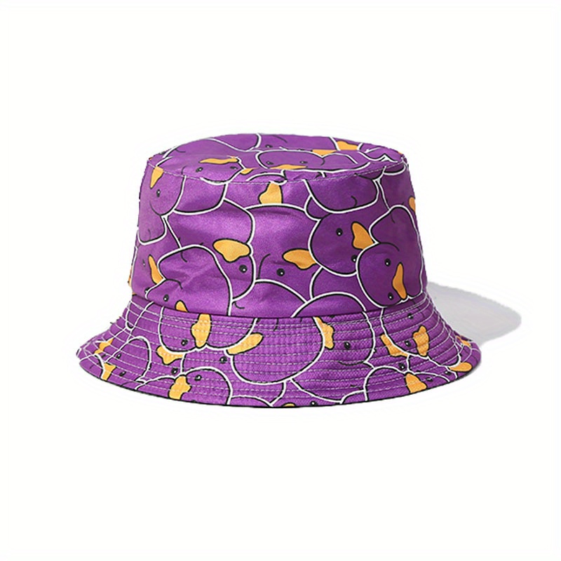 TEMU Cross-border New Cute Basin Hat Men's Cartoon Little Yellow Duck Fisherman Hat Women's