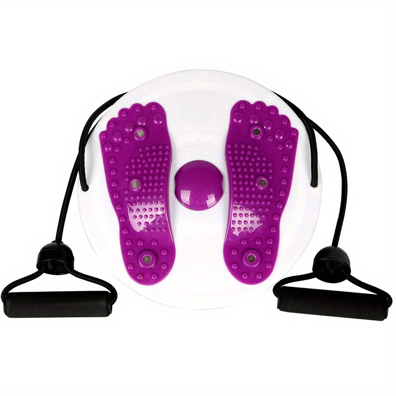 Exercise Waist Twisting Disc with 6 Magnets Fitness Twister with Handles  Trims Waist Arms Hips and Thighs (Purple)