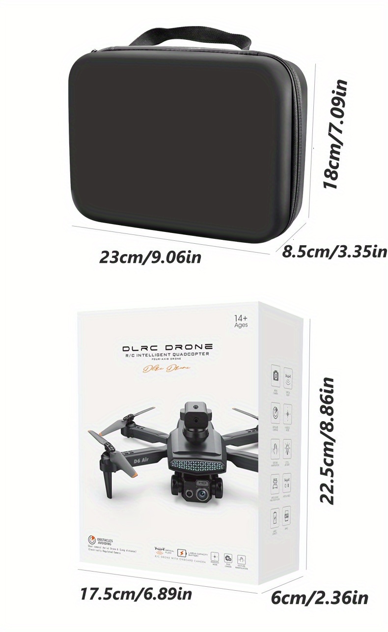 d6 air orange rc drone with sd dual esc camera optical flow positioning 540 intelligent obstacle avoidance details 19