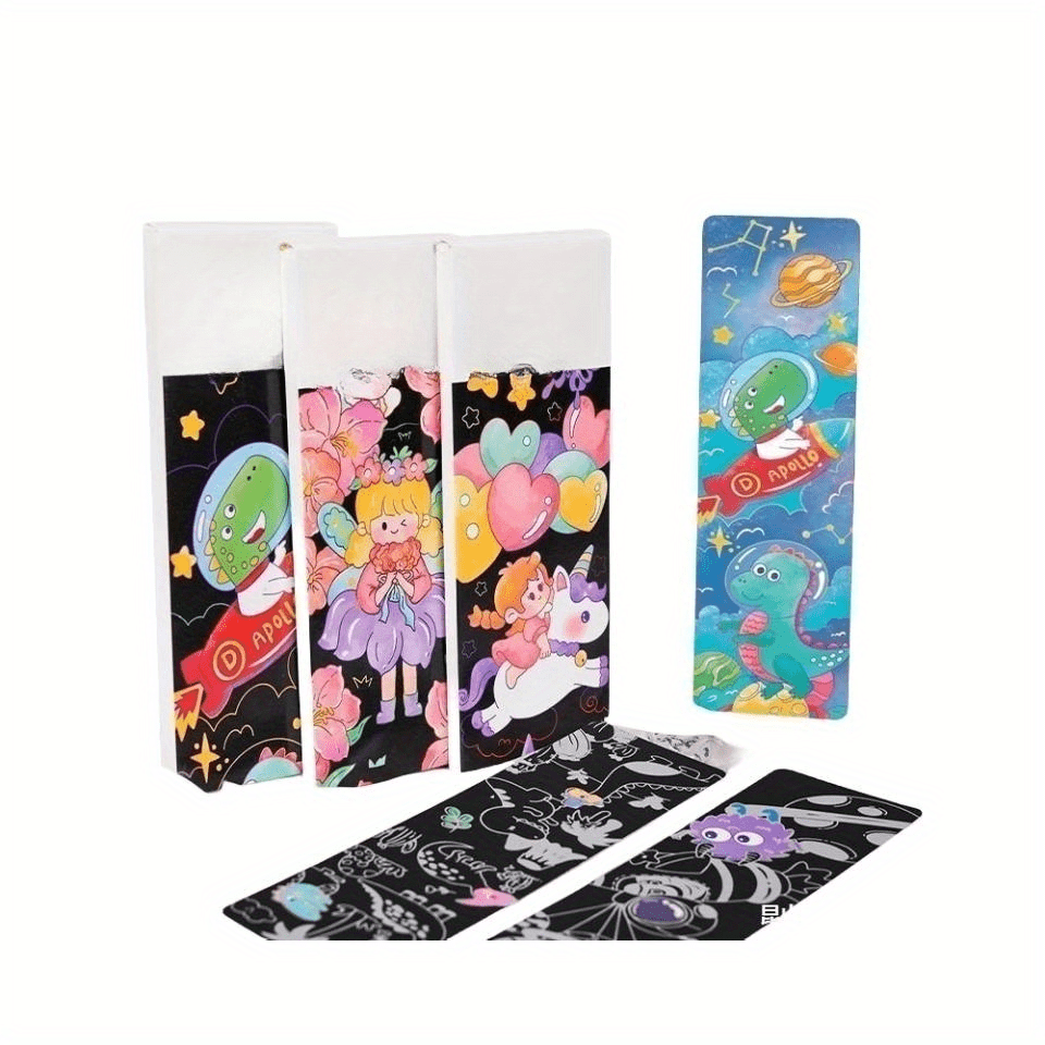 25pcs Students Scratch Paper Scratching Drawing Painting Papers Creative  Scratch Drawing Paper Colorful A4 Scratch Paper DIY Scratch Book