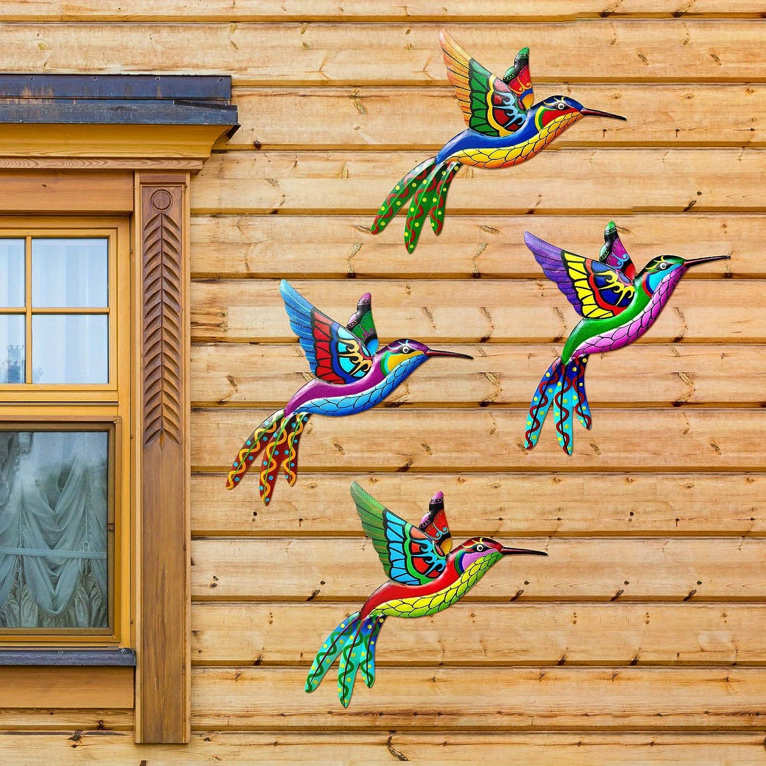 Maison de colibri tissée à la main, cabanes à oiseaux, accent universel  fait à la main, décoration de jardin pour l'extérieur - AliExpress