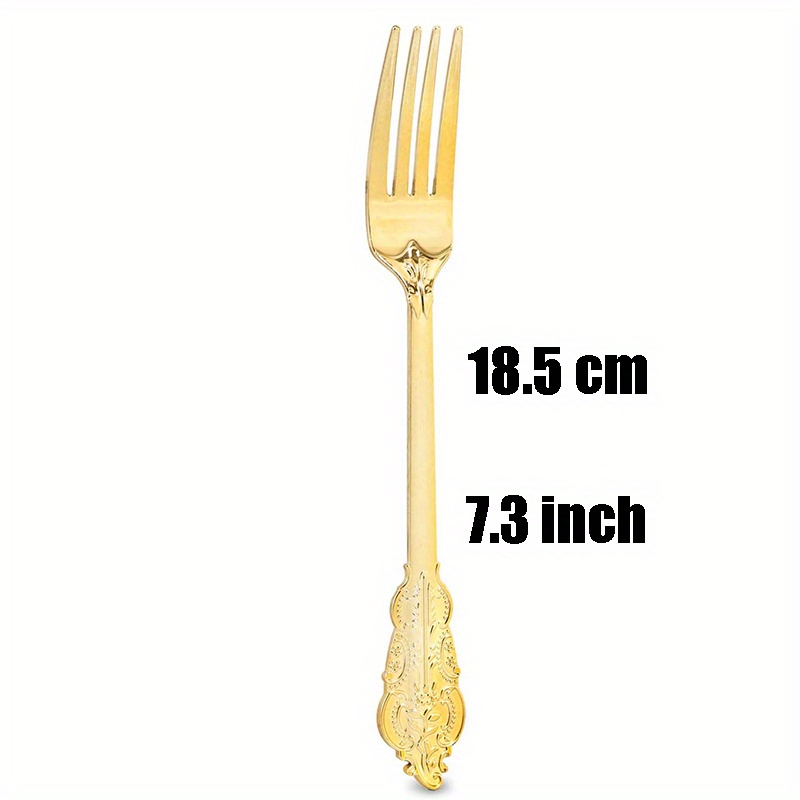 100pcs Clear Plastic Forks Heavy Duty Plastic Utensils Disposable Forks  Fancy Plastic Cutlery