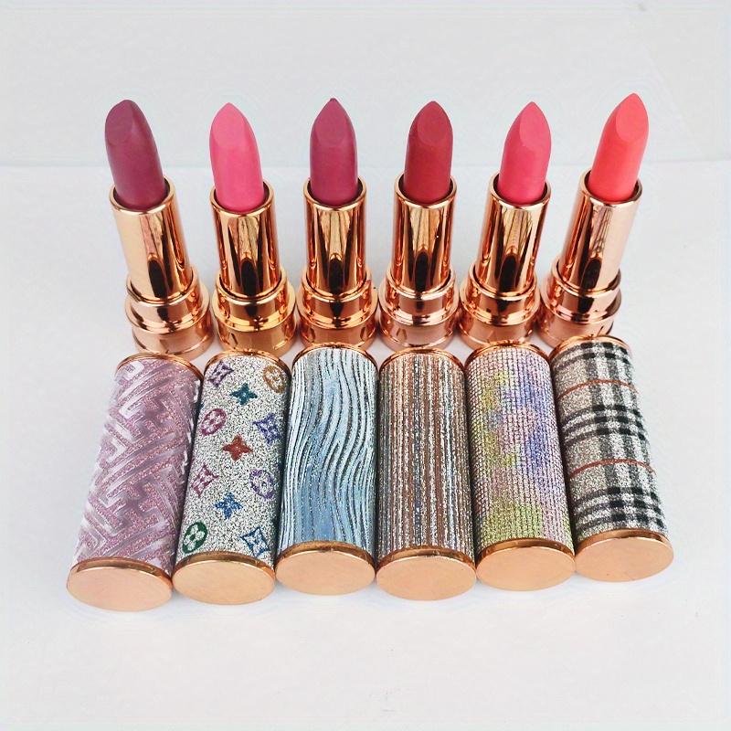 Matte Lipstick Boxed 24 Pcs 6 Color Long Lasting Non Fade Non Stick Cup  Waterproof Color Rendering Lipstick Gift For Women Valentine's Day Gifts