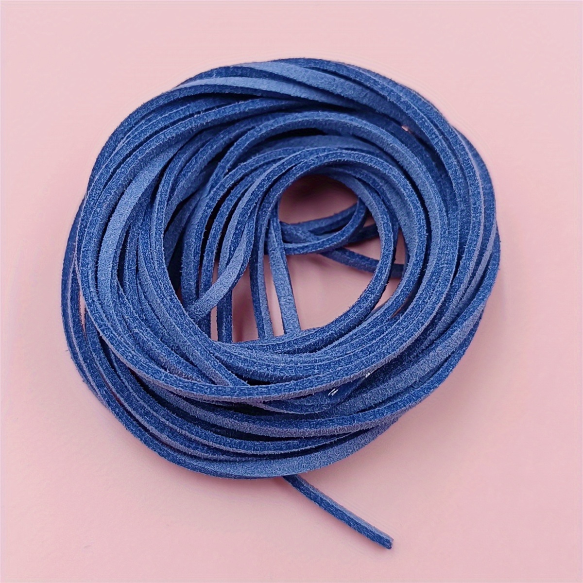 Suede Cord 100 Yard Flat Faux Leather Cord Necklaces - Temu