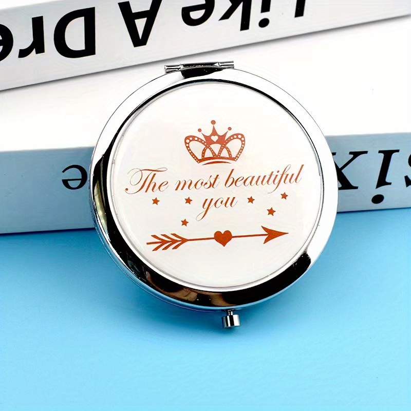 1pc Mini Makeup Mirror, Double-sided Folding Mirror, Portable