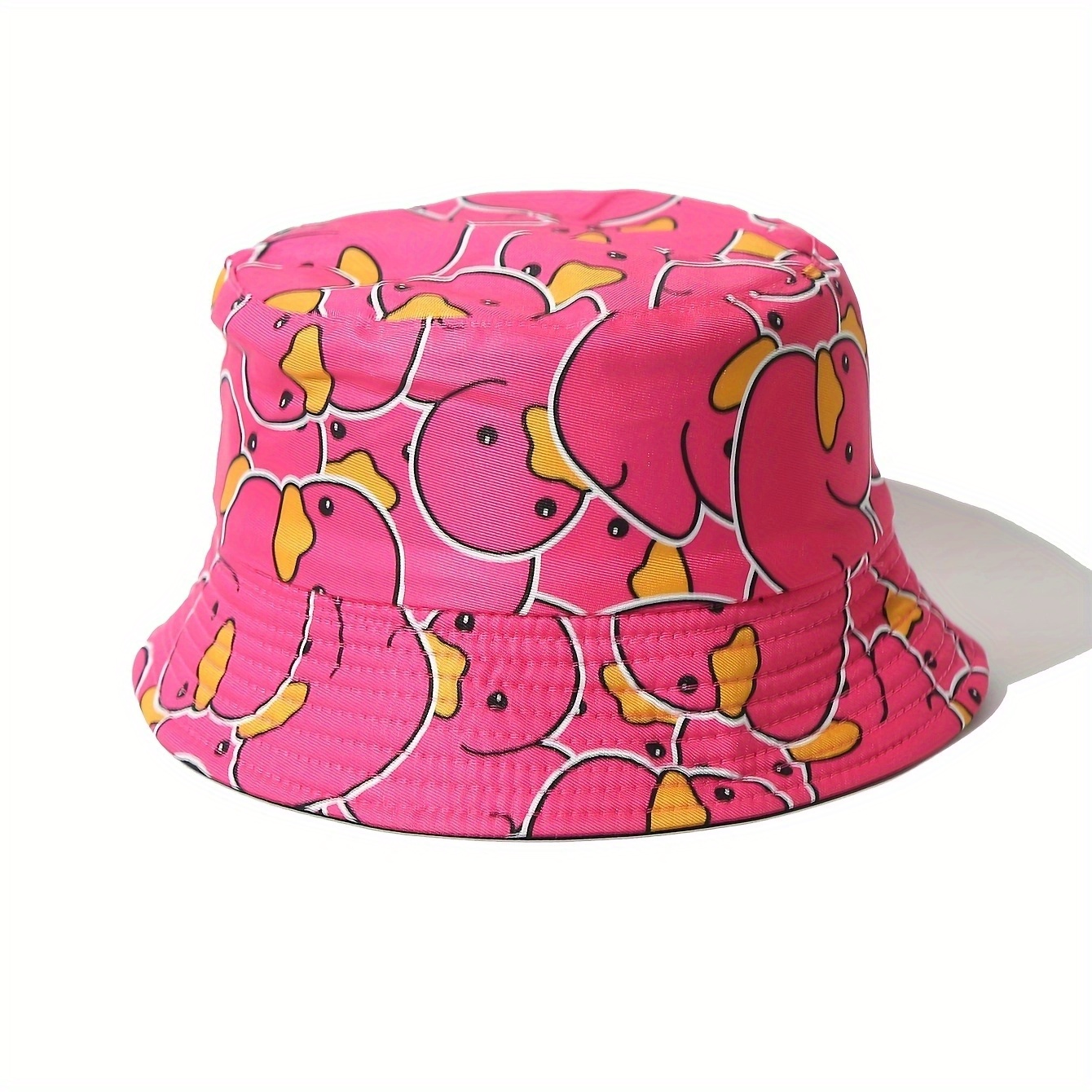 TEMU Chapeau de bain transfrontalier nouveau, et super , chapeau de pêcheur petit canard jaune de dessin animé pour hommes et femmes
