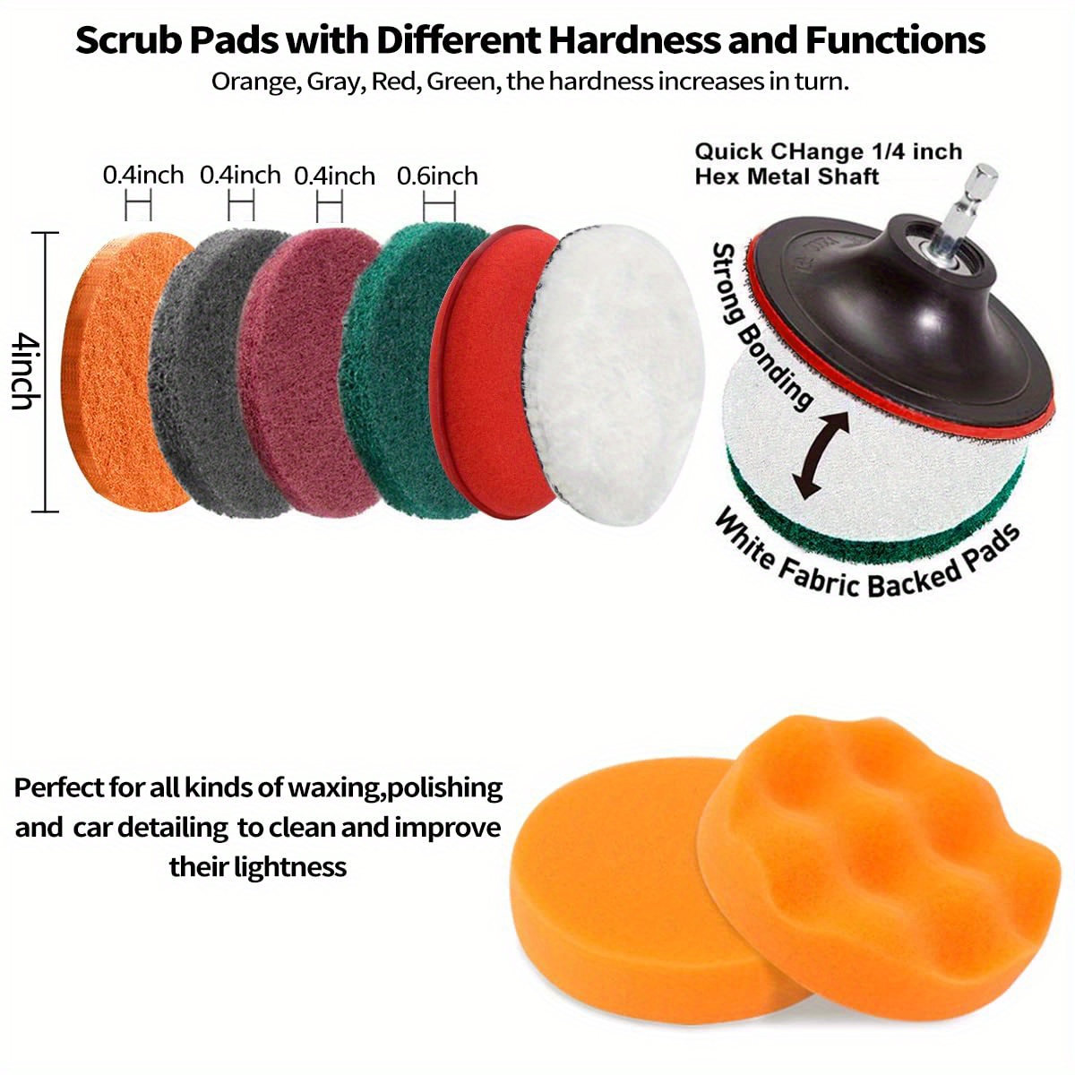 Rv Drill Brush Attachment Set Bathroom Accessories Bottle Temu