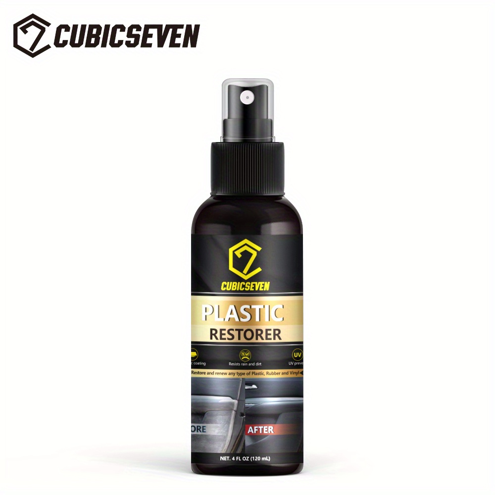 Car Plastic Restore Coating Agent Auto Plastic Rubber Exterior Repair Clean  Refresh Restoration Agent Black Shine Seal Brighten