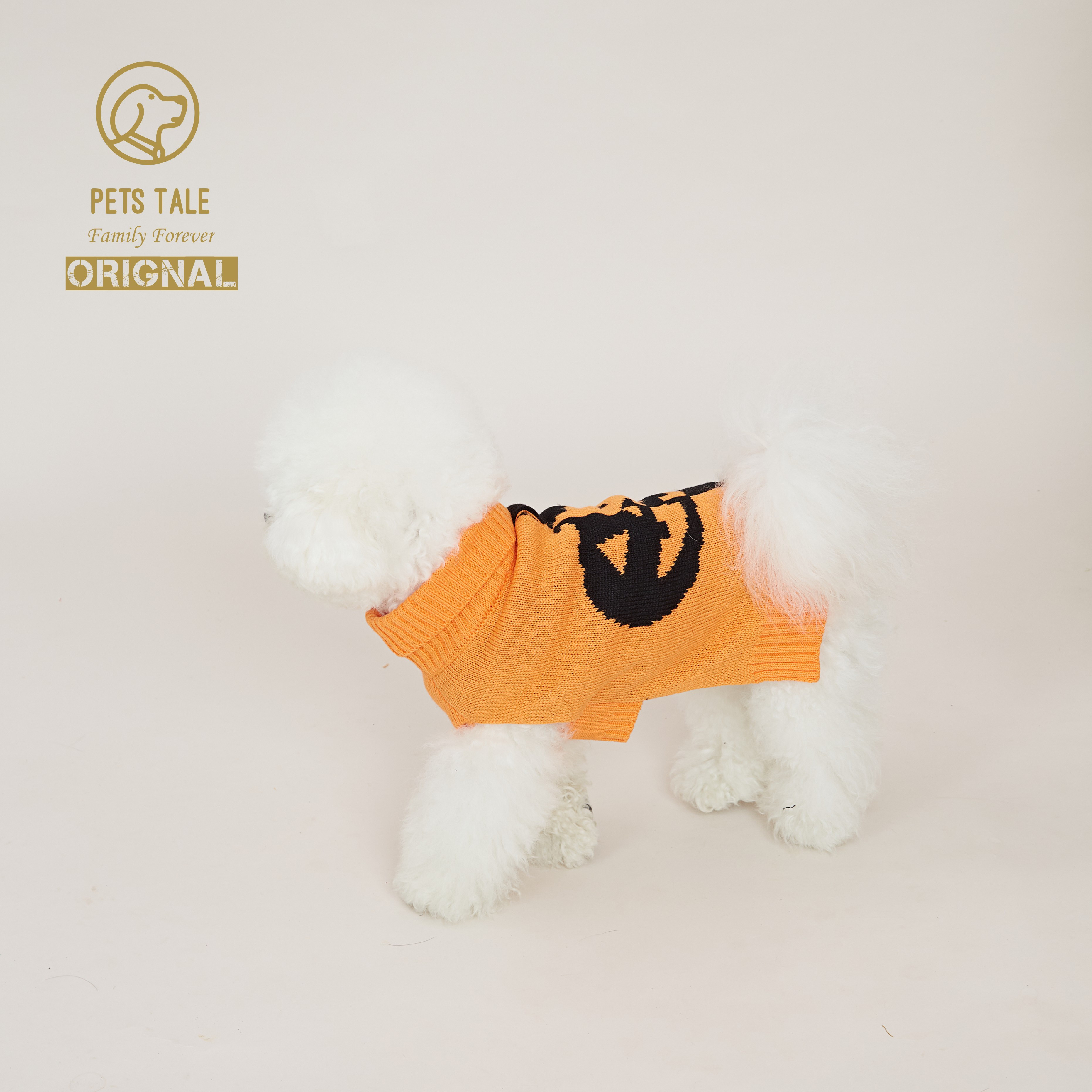 Halloween Pet Sweater Ghost Pumpkin Graphic Dog Clothes For Winter Warm  Apparel - Temu