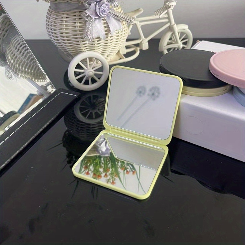 Square Vanity Mirror 1X2X Magnification Foldable Makeup Mirror