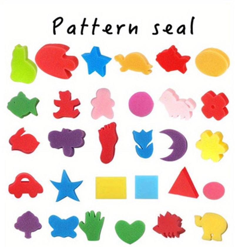 Paint Sponges-Colors (IN-12) (SL36399)-LPS SL36399