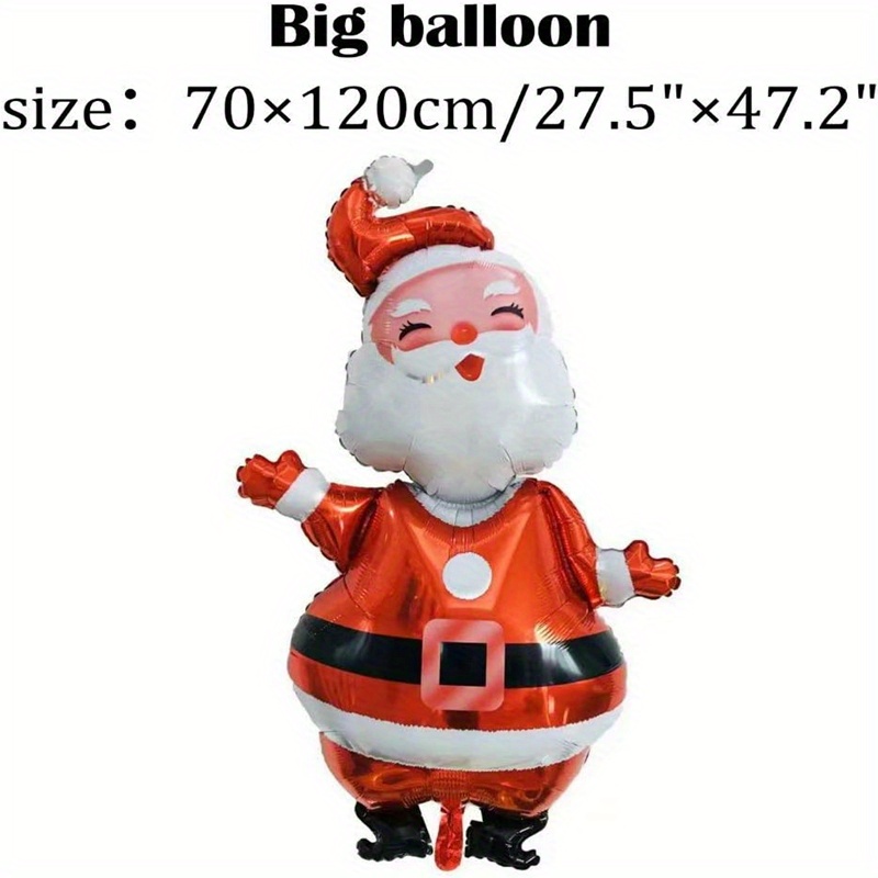 1 Set of Merry Christmas Aluminum Foil Balloon Santa Claus Snowman Candy  Christmas Stocking Home New Year Party Decorations