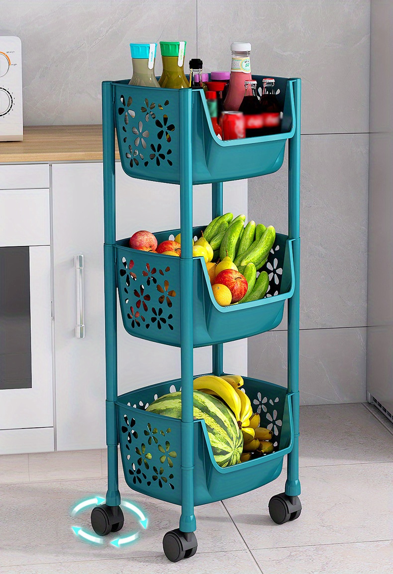 Multi level Shelf Floor Storage Basket For Living Room Toy - Temu