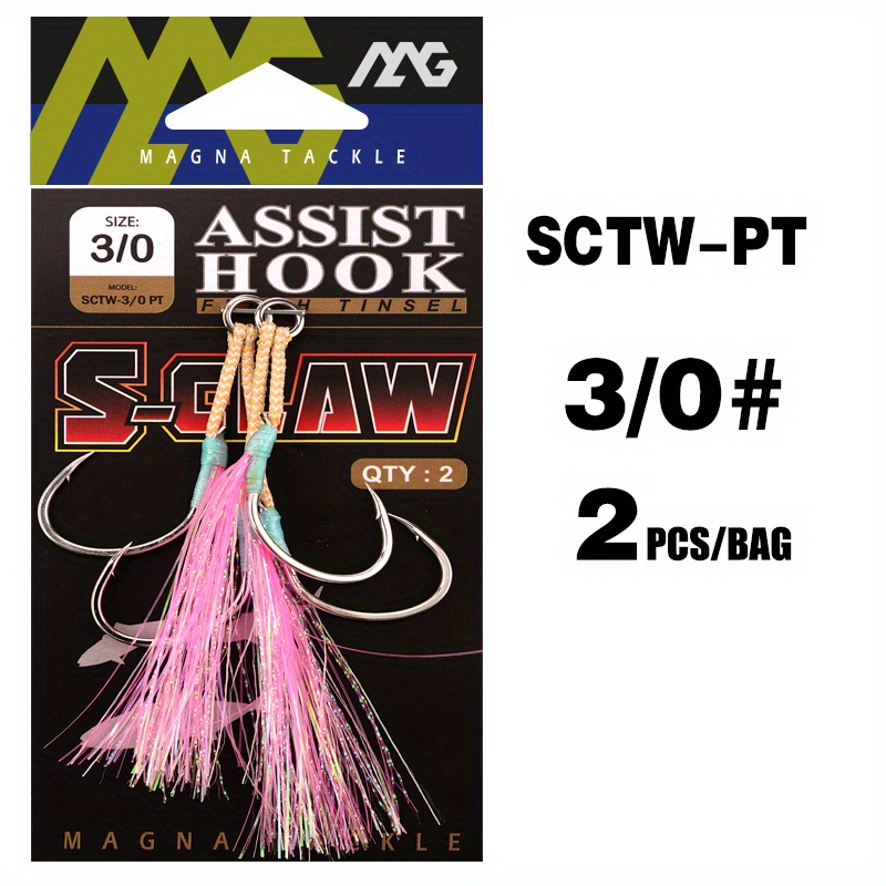 Light Iron Plate Double Hook Assist Big Hook Glow Jigging - Temu