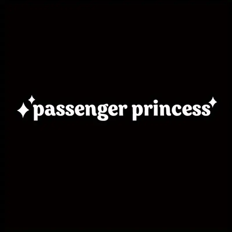 Passenger Princess Mirror Minimalist Cute Girl Car Sticker