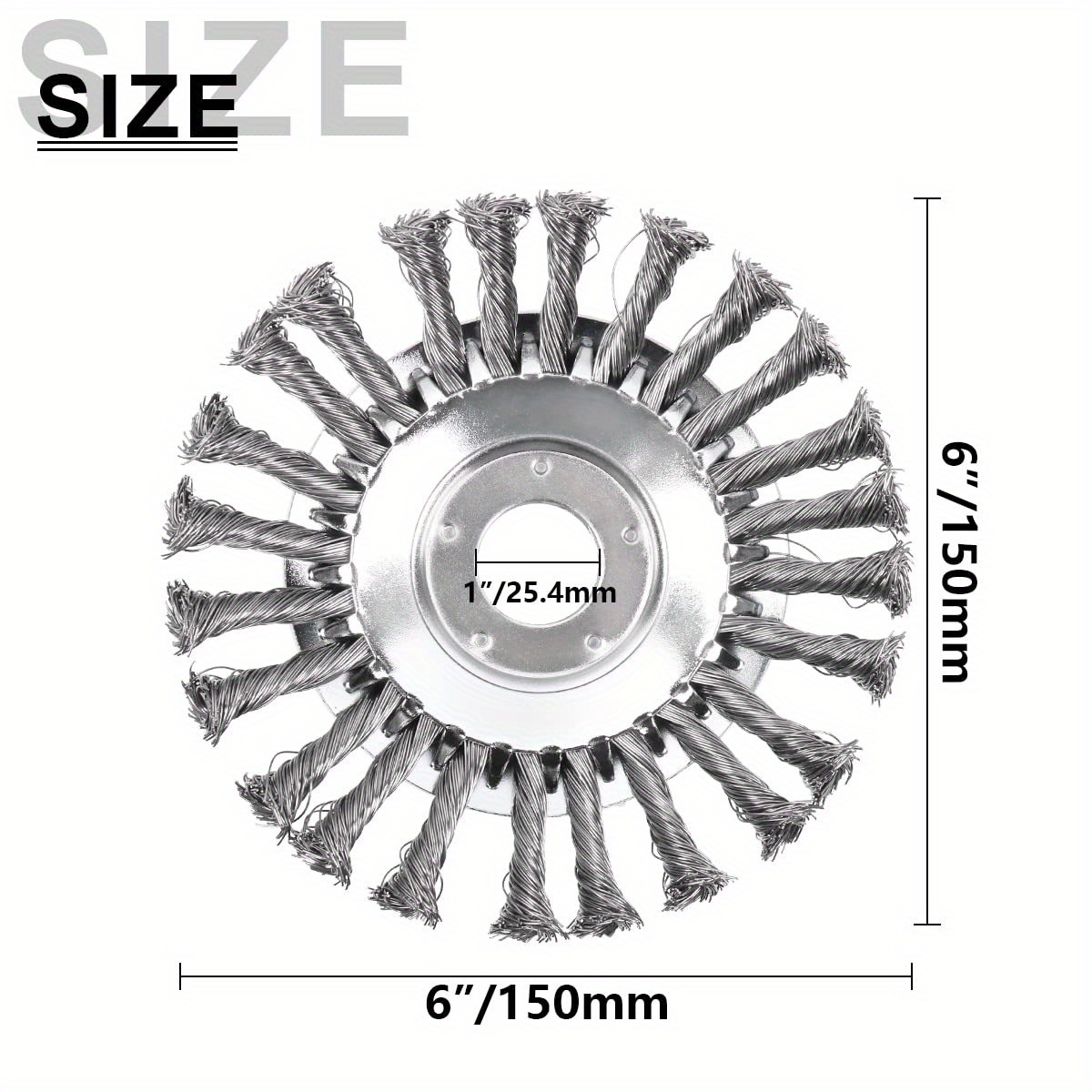 Lawn Trimmer Head Steel Wire Wheel Brush Replacement Part
